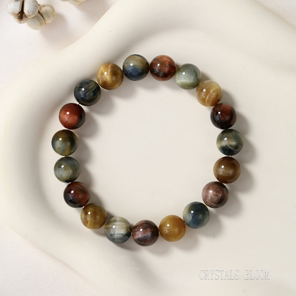 High-Quality Mystic Tiger’s Eye Bracelet