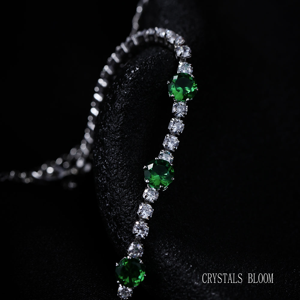 18K Gold Plated Moissanite & Cubic Zirconia Bracelet