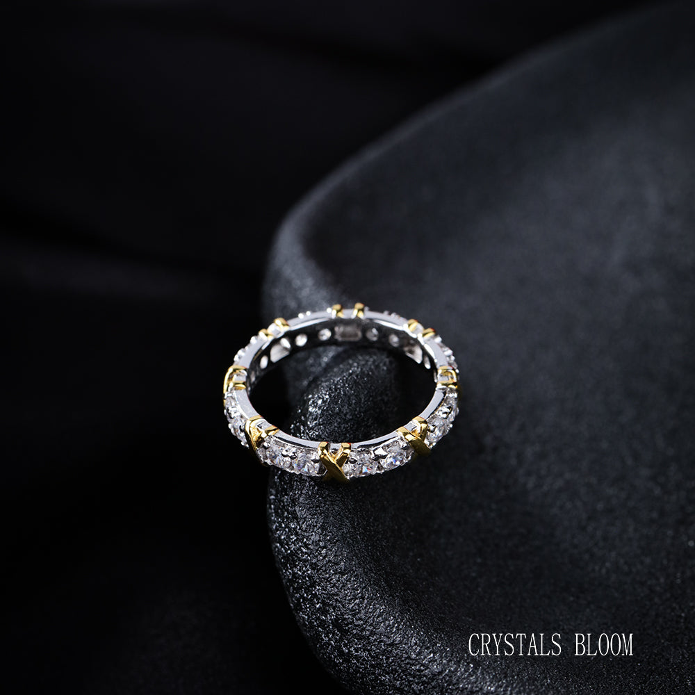 18K Gold-Plated Moissanite Ring