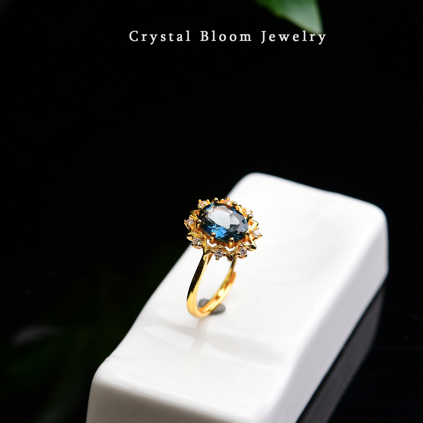 Natural Blue Spinel Ring