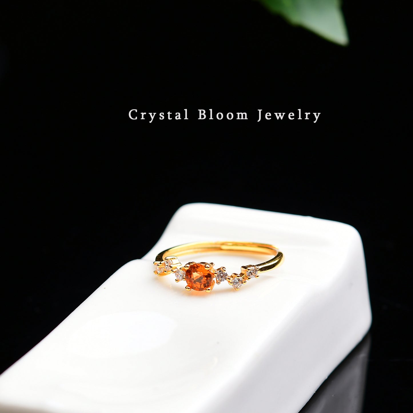 Natural Fanta Garnet Ring