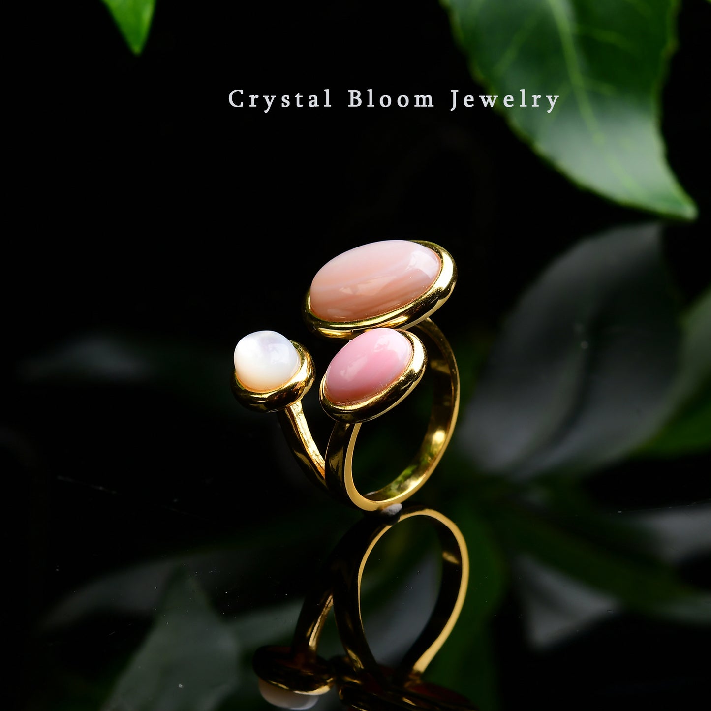 Natural Queen Conch Shell Ring