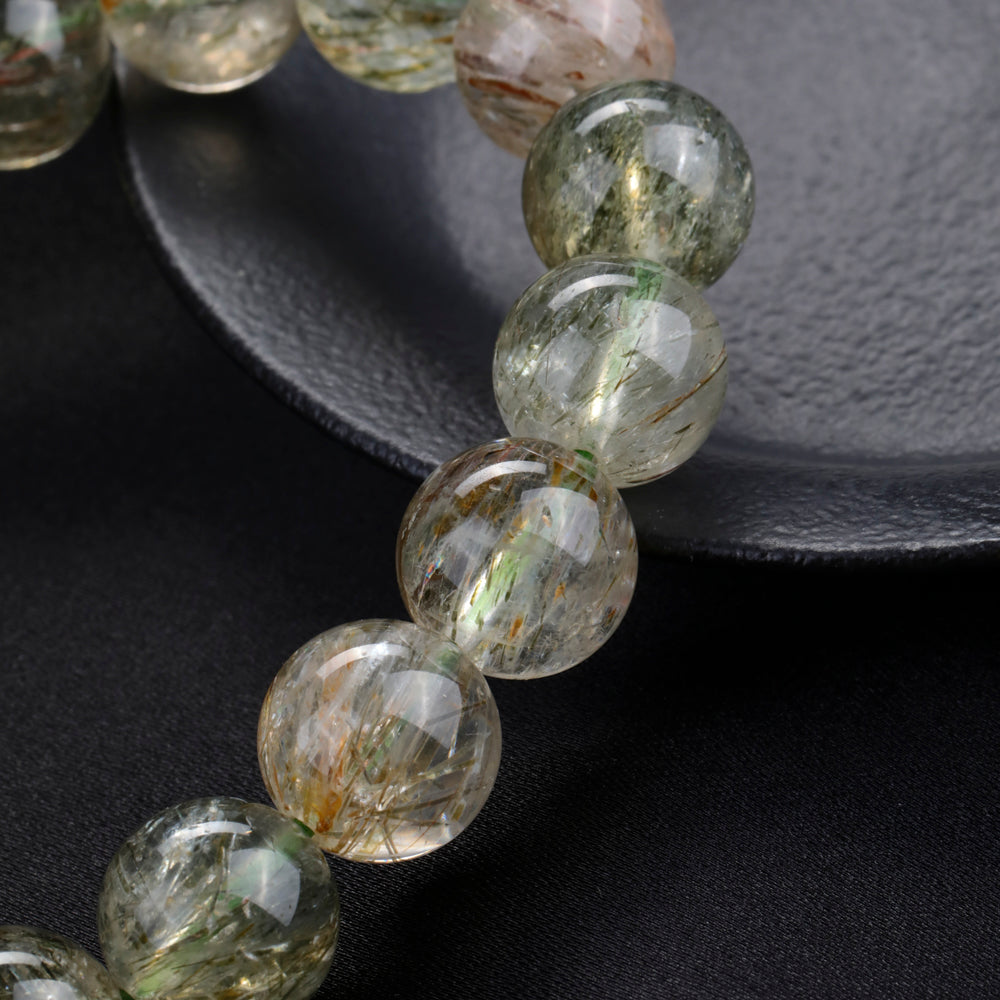 Green Rutilated Quartz Bracelet