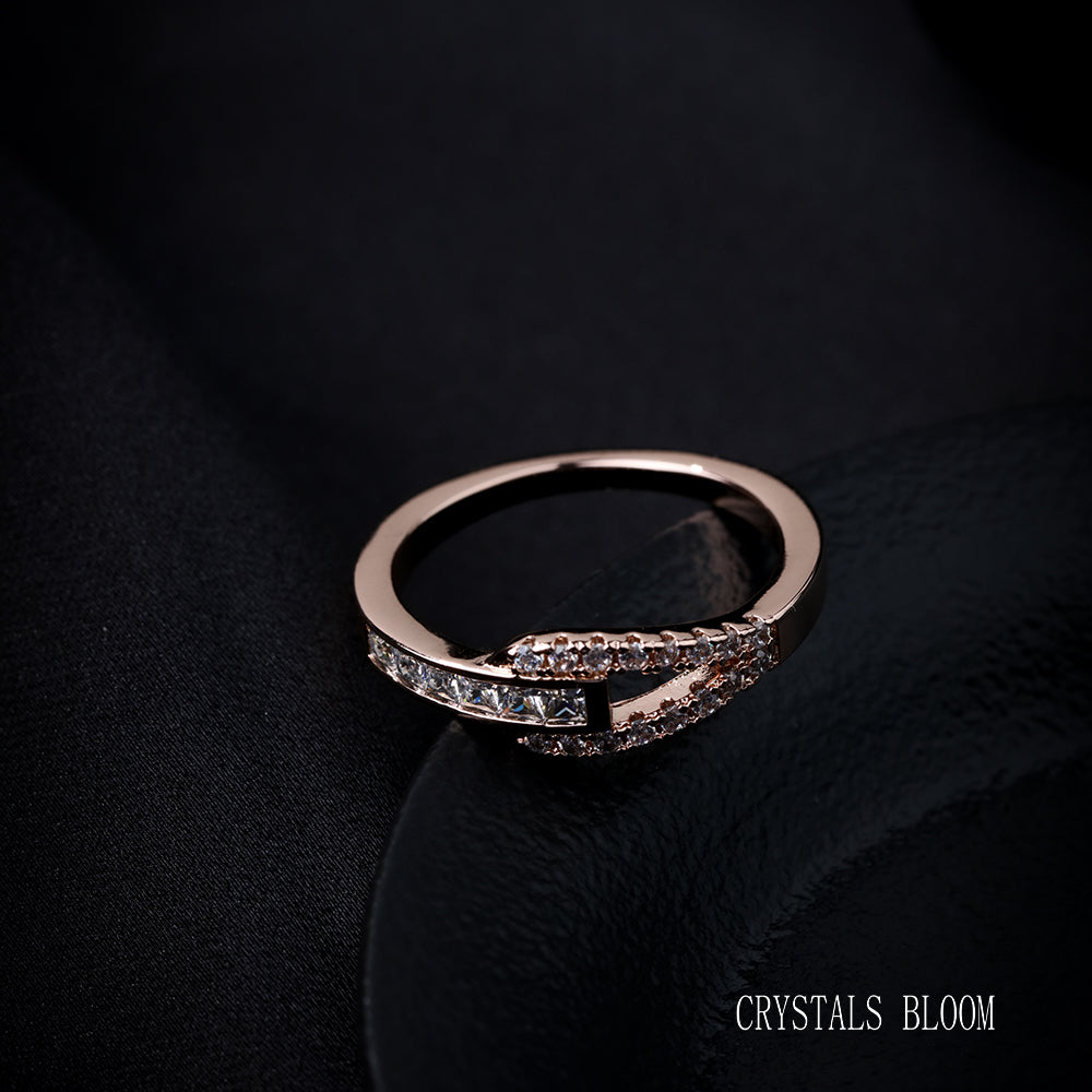 18K Gold-Plated Moissanite Ring