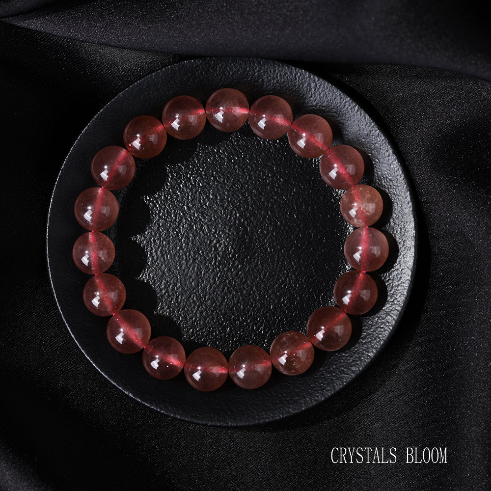 High-Quality Strawberry Quartz Bracelet