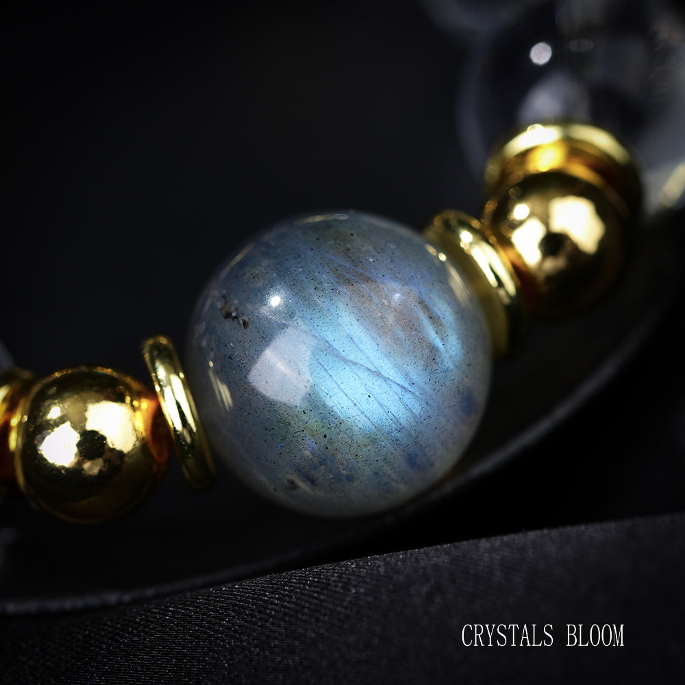 Labradorite & Clear Quartz Bracelet