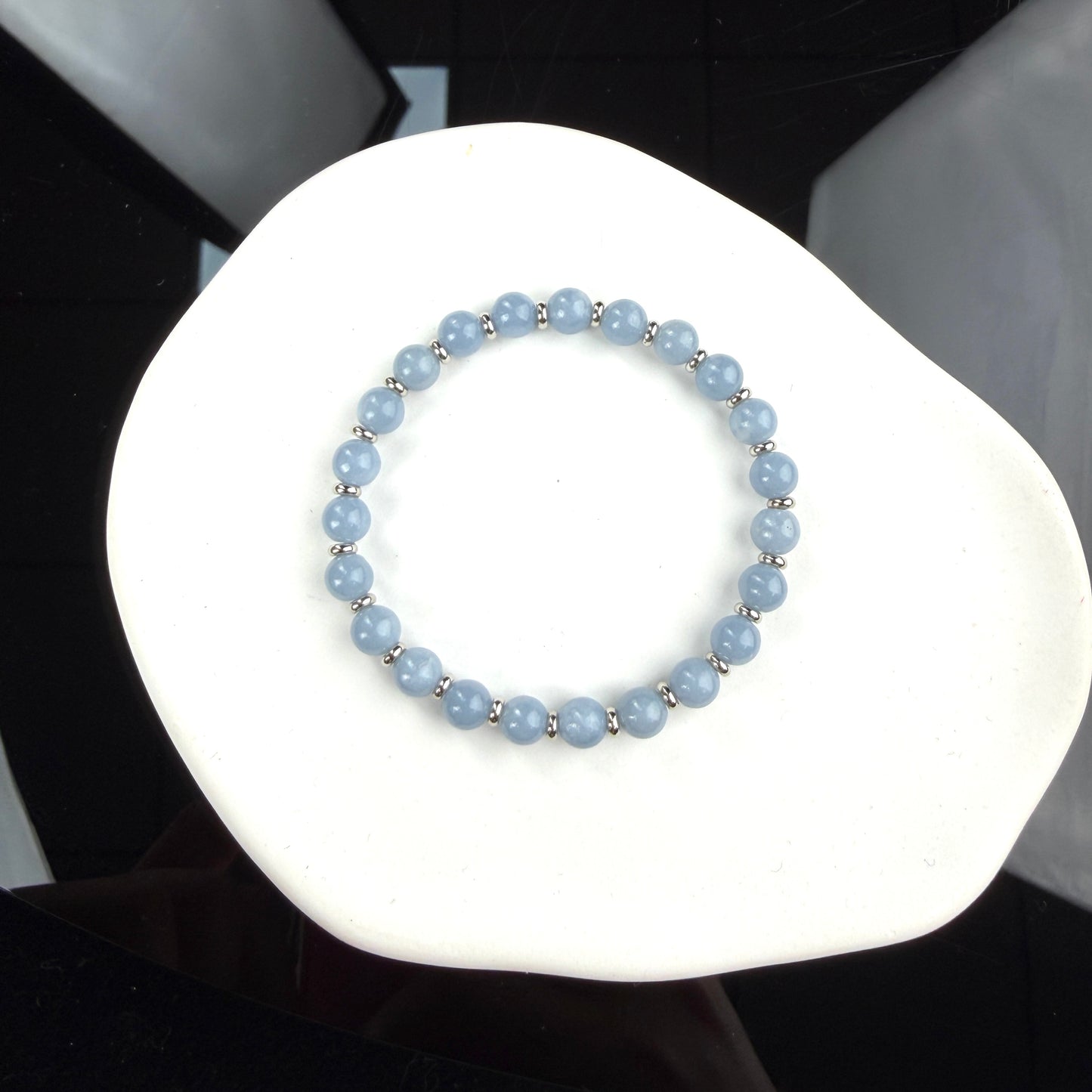 Angelite Beaded Bracelet