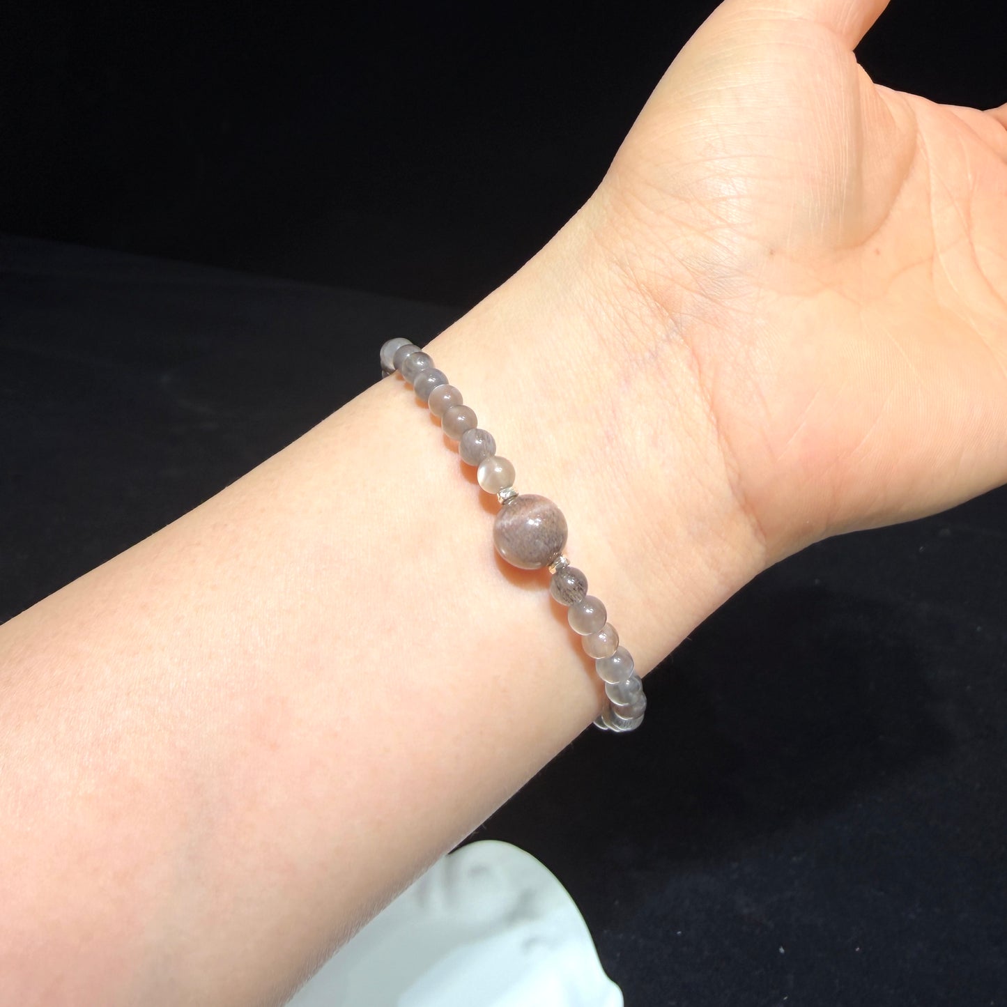Natural Labradorite Stretch Bracelet