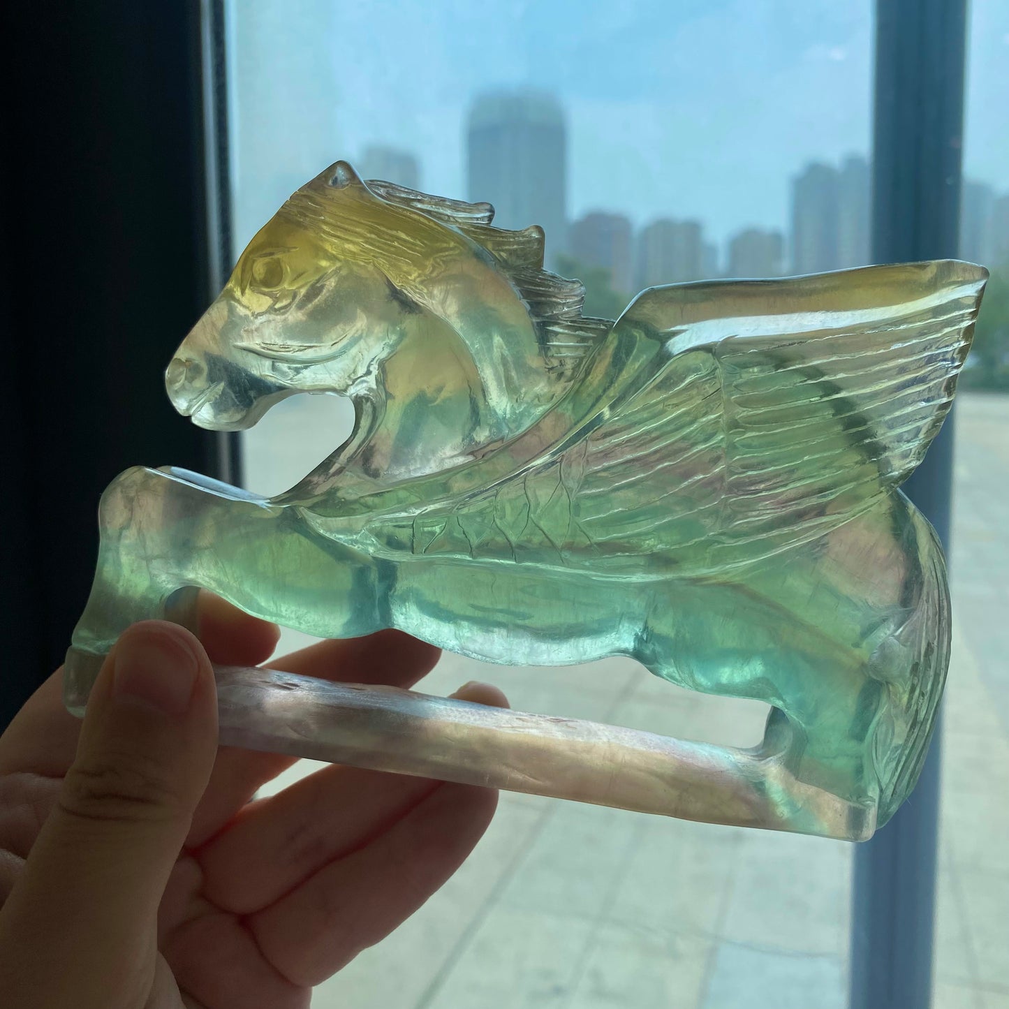 Candy Fluorite Pegasus Figurine