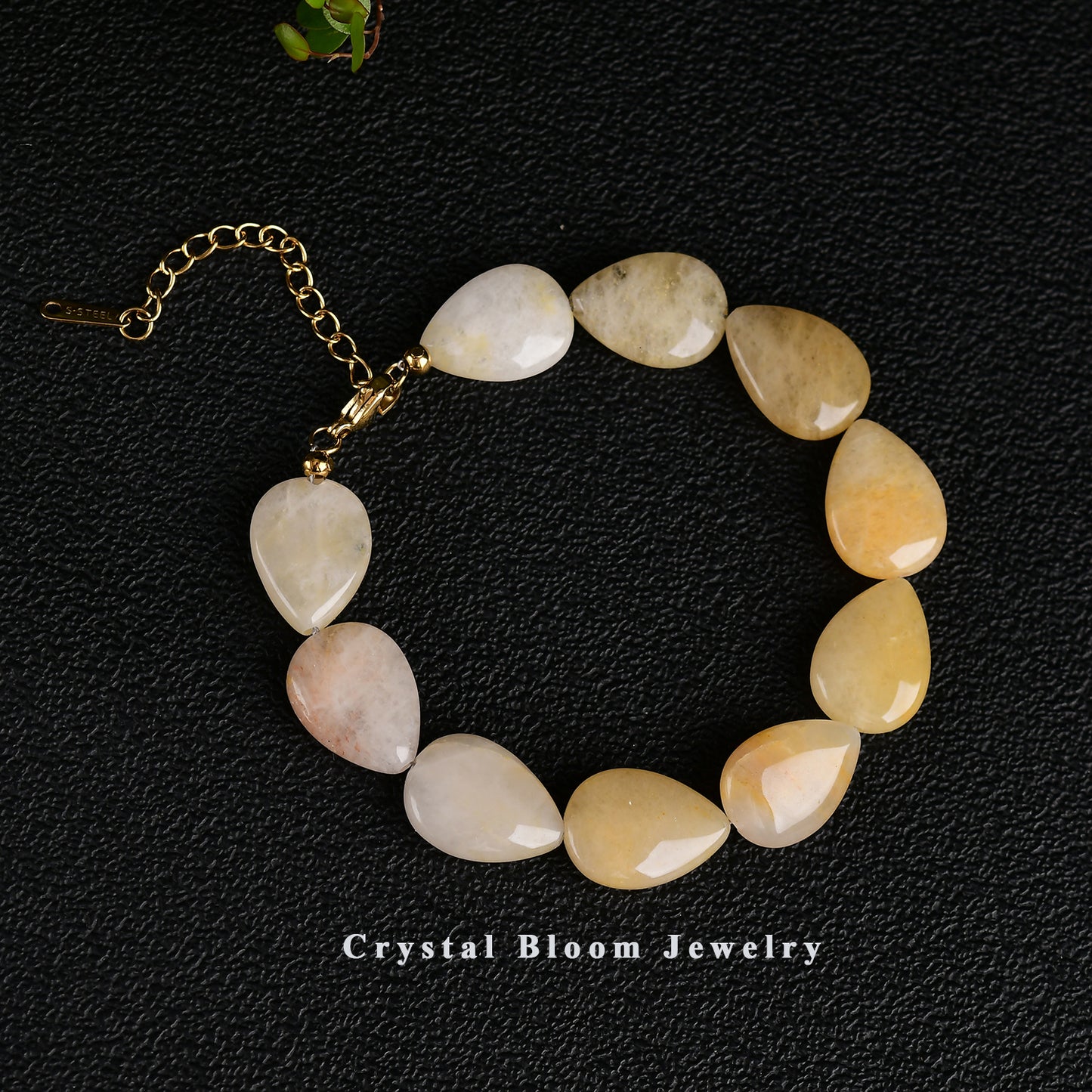 Yellow Phantom Quartz Bracelet