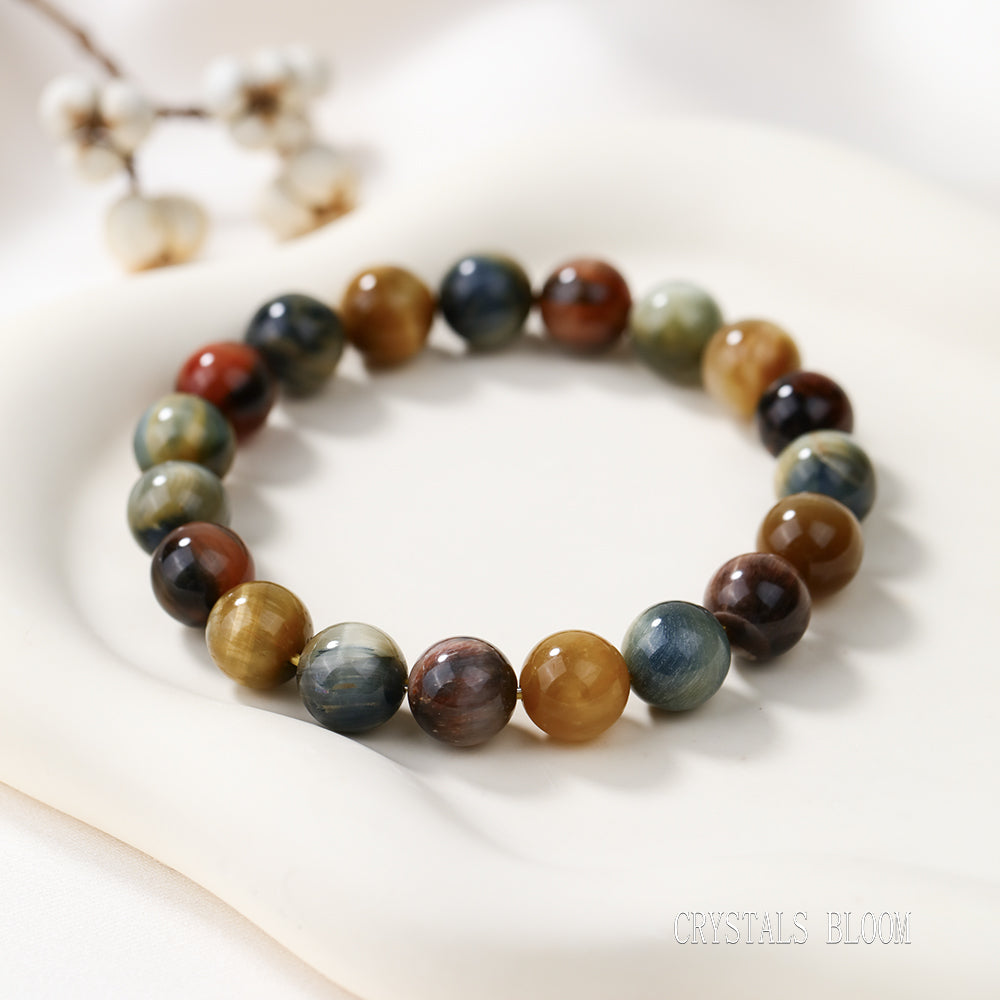 High-Quality Mystic Tiger’s Eye Bracelet