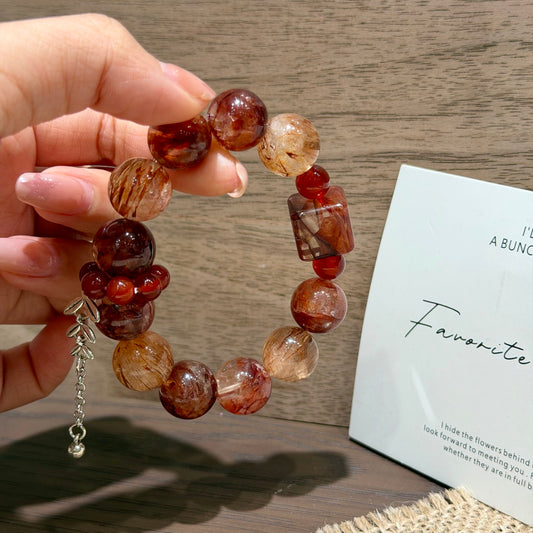 Crimson Bloom Bracelet