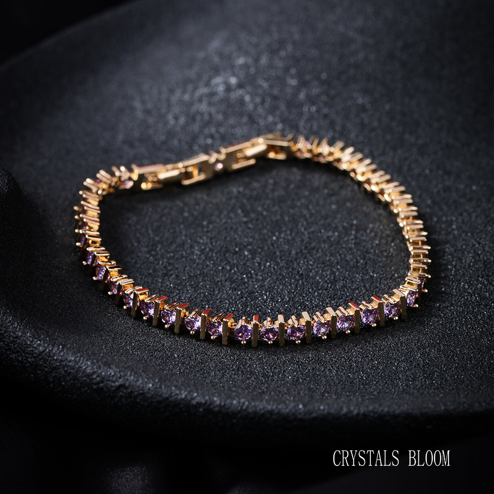 18K Gold-Plated Cubic Zirconia Bracelet