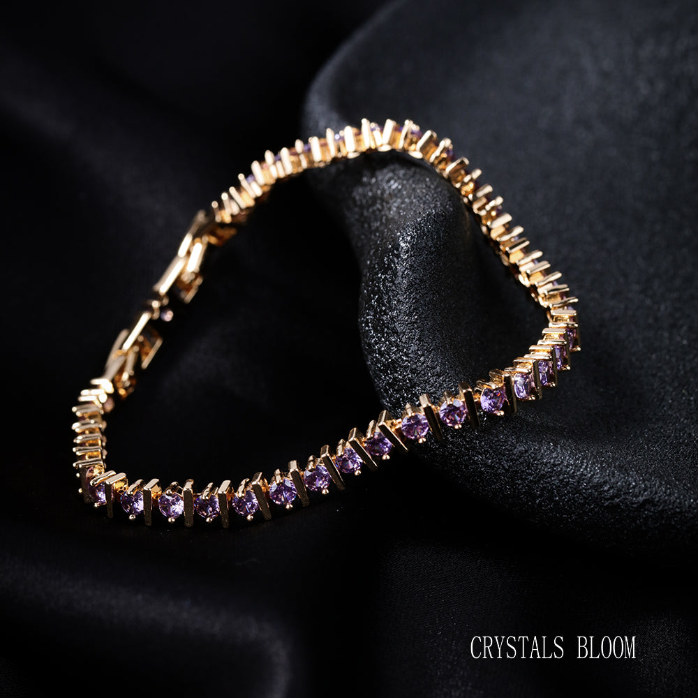 18K Gold-Plated Cubic Zirconia Bracelet