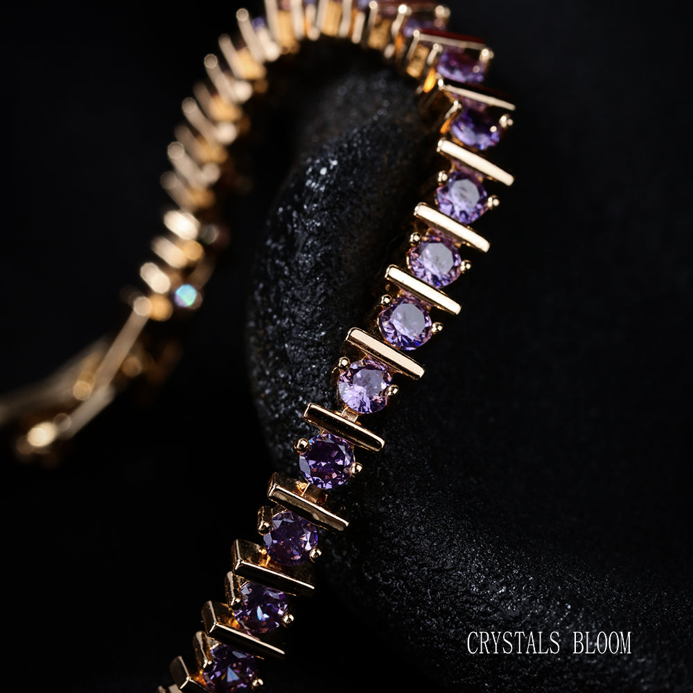 18K Gold-Plated Cubic Zirconia Bracelet