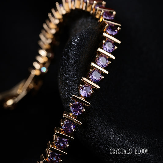 18K Gold-Plated Cubic Zirconia Bracelet