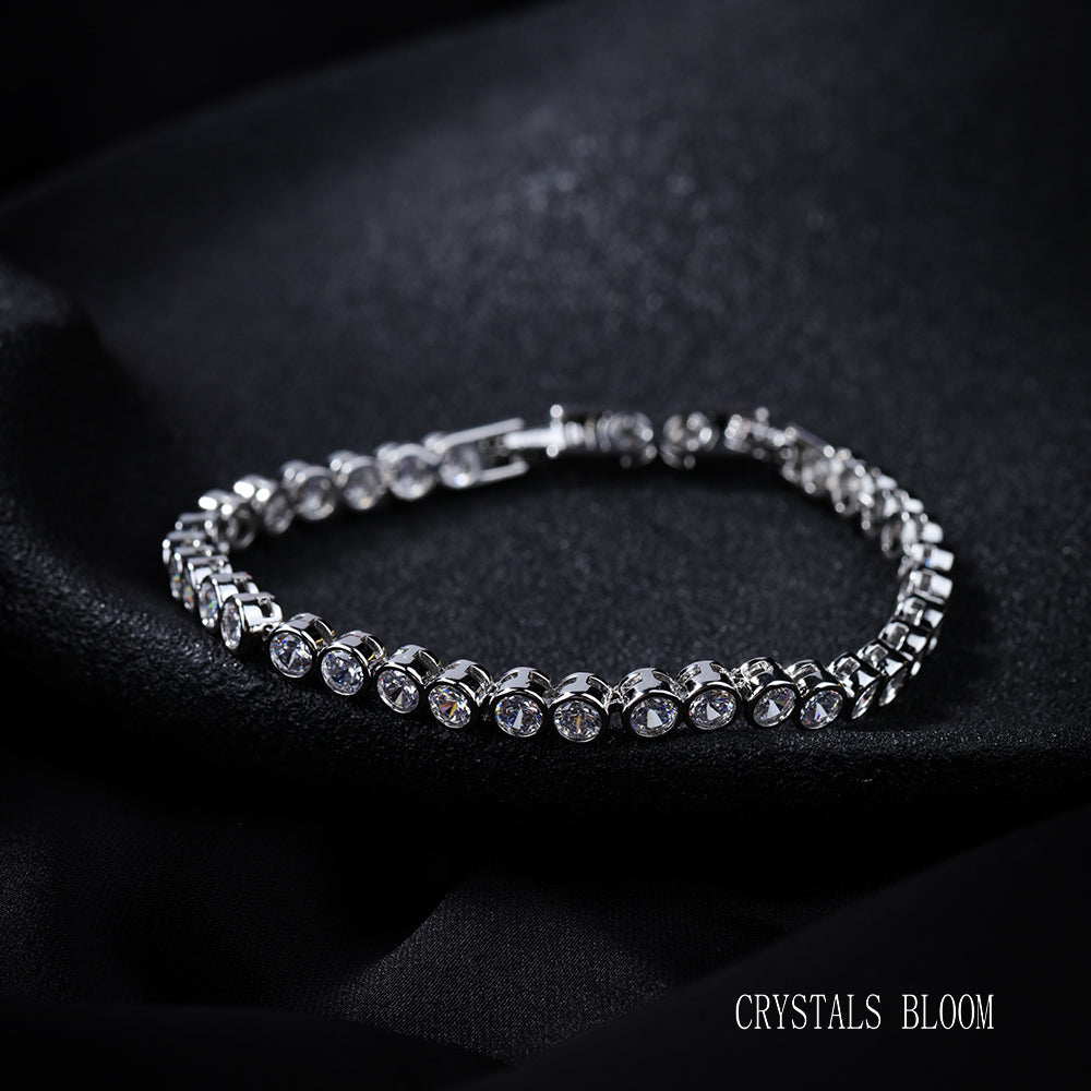 18K Gold-Plated Moissanite Tennis Bracelet