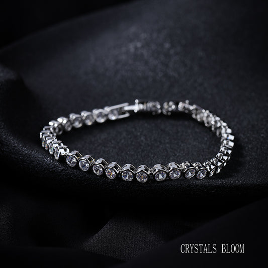 18K Gold-Plated Moissanite Tennis Bracelet