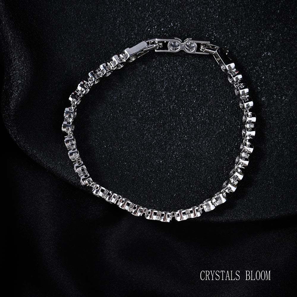 18K Gold-Plated Moissanite Tennis Bracelet