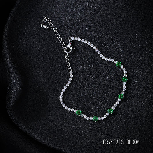 18K Gold Plated Moissanite & Cubic Zirconia Bracelet