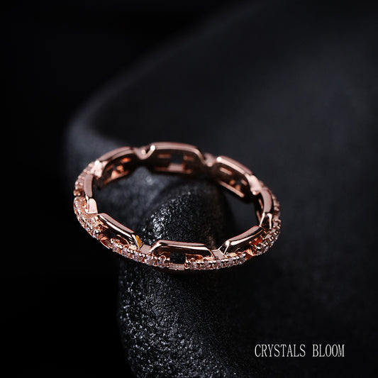 18K Gold-Plated Moissanite Ring