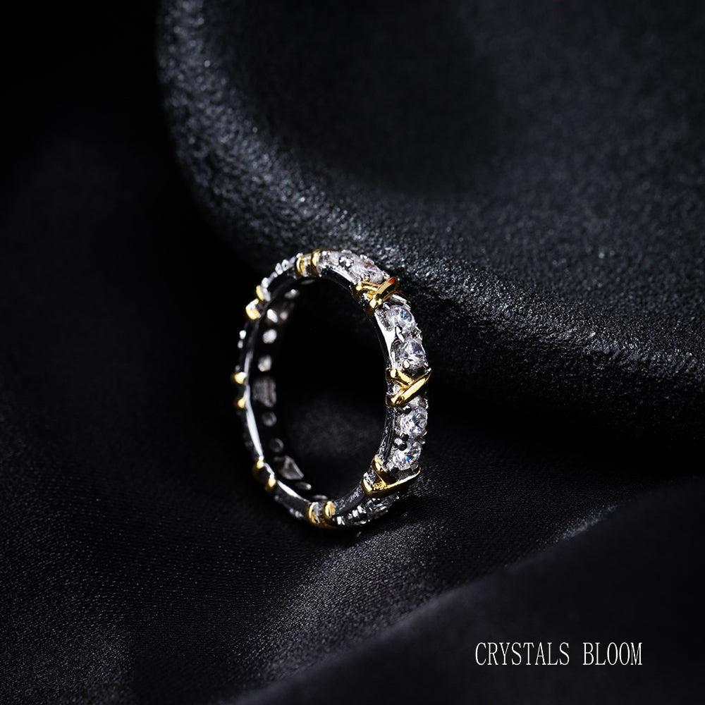 18K Gold-Plated Moissanite Ring