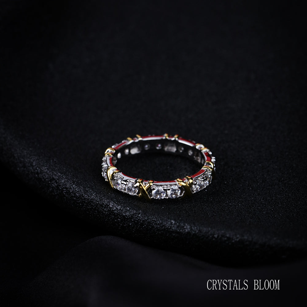 18K Gold-Plated Moissanite Ring