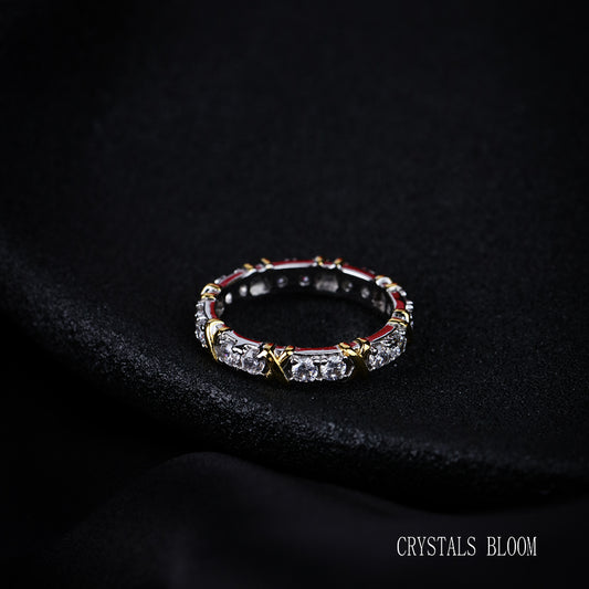 18K Gold-Plated Moissanite Ring