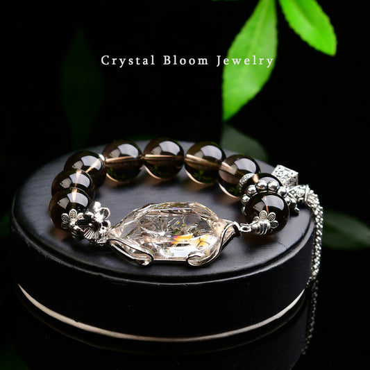Smoky Quartz Bracelet 14mm