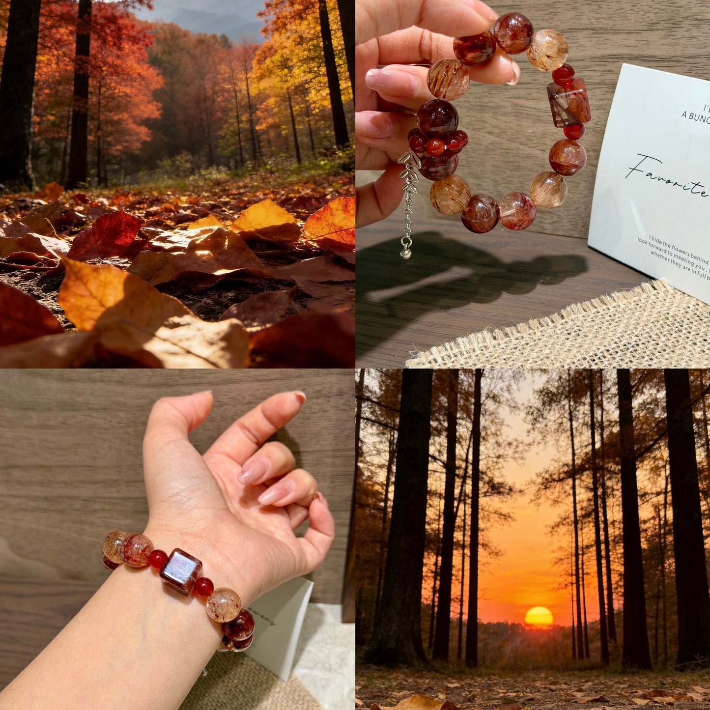 Crimson Bloom Bracelet
