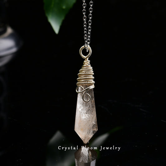 Golden Rutilated Quartz Pendant