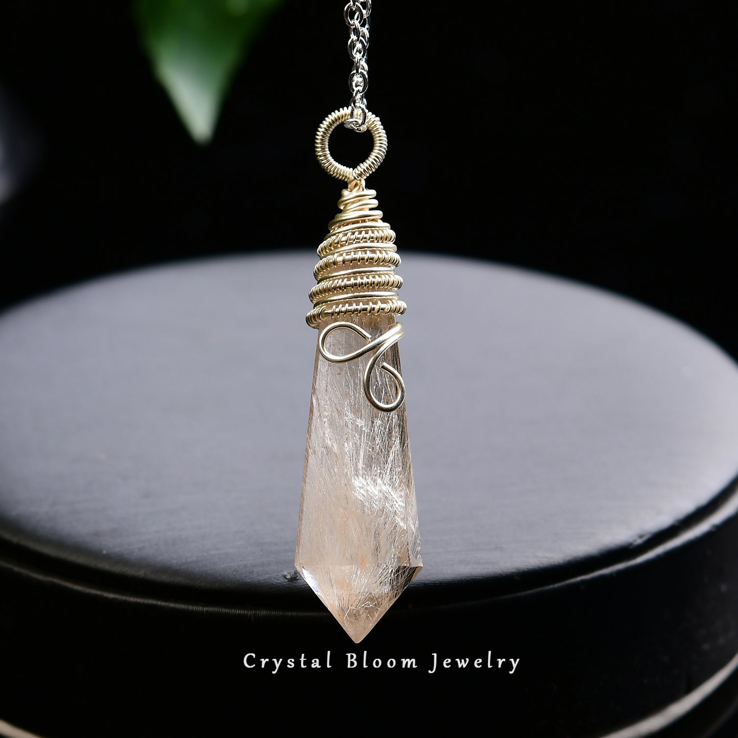 Golden Rutilated Quartz Pendant