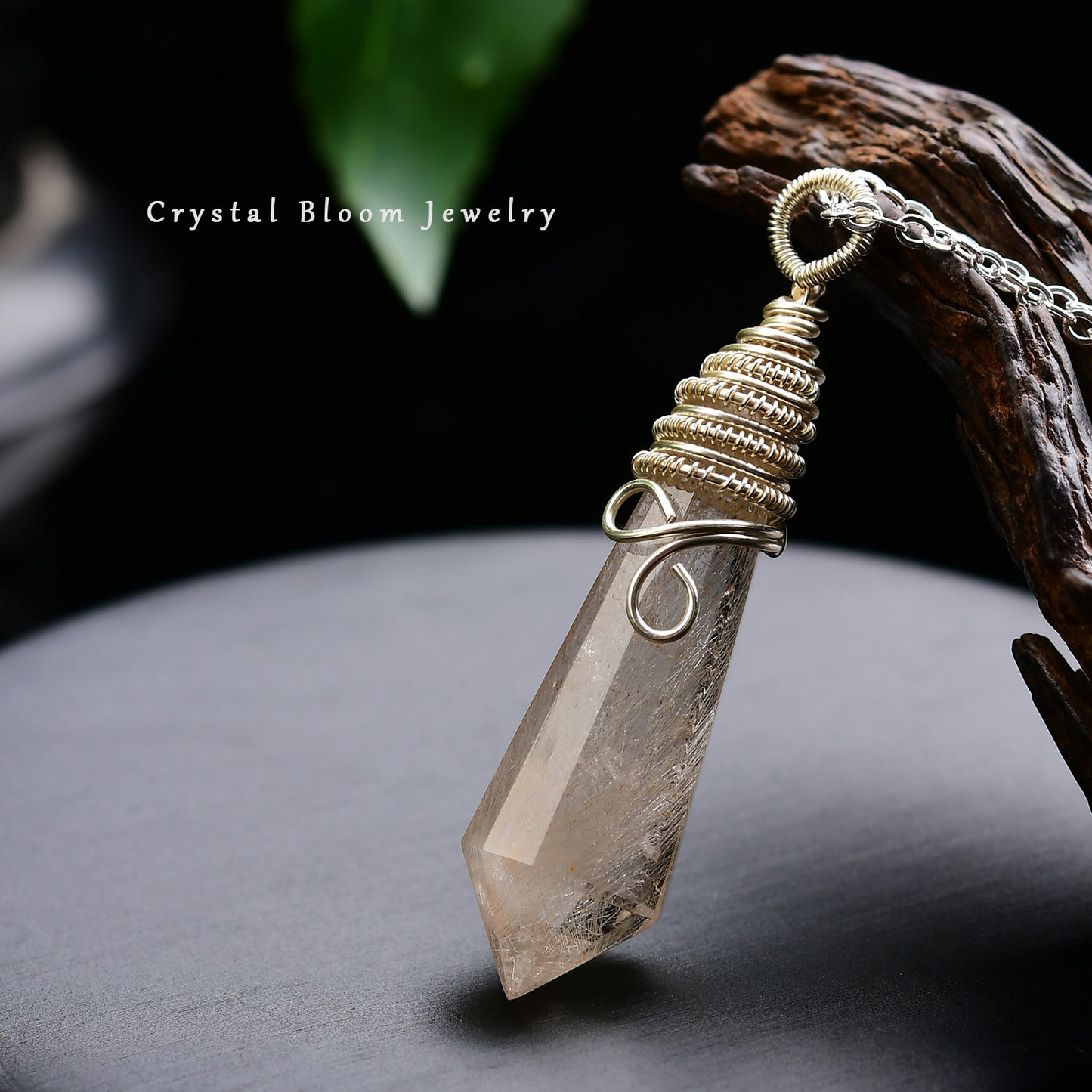 Golden Rutilated Quartz Pendant