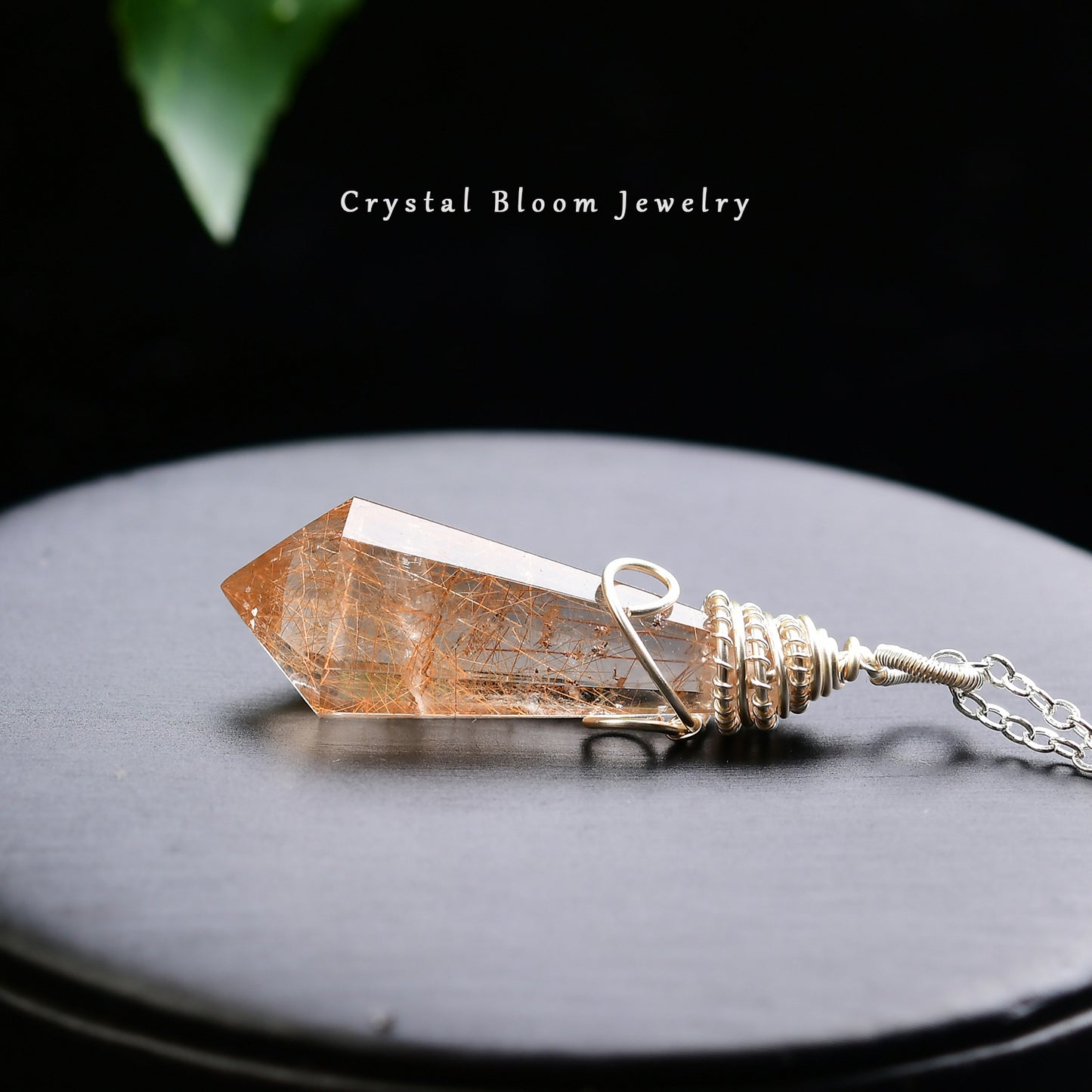 Copper Rutilated Quartz Pendant