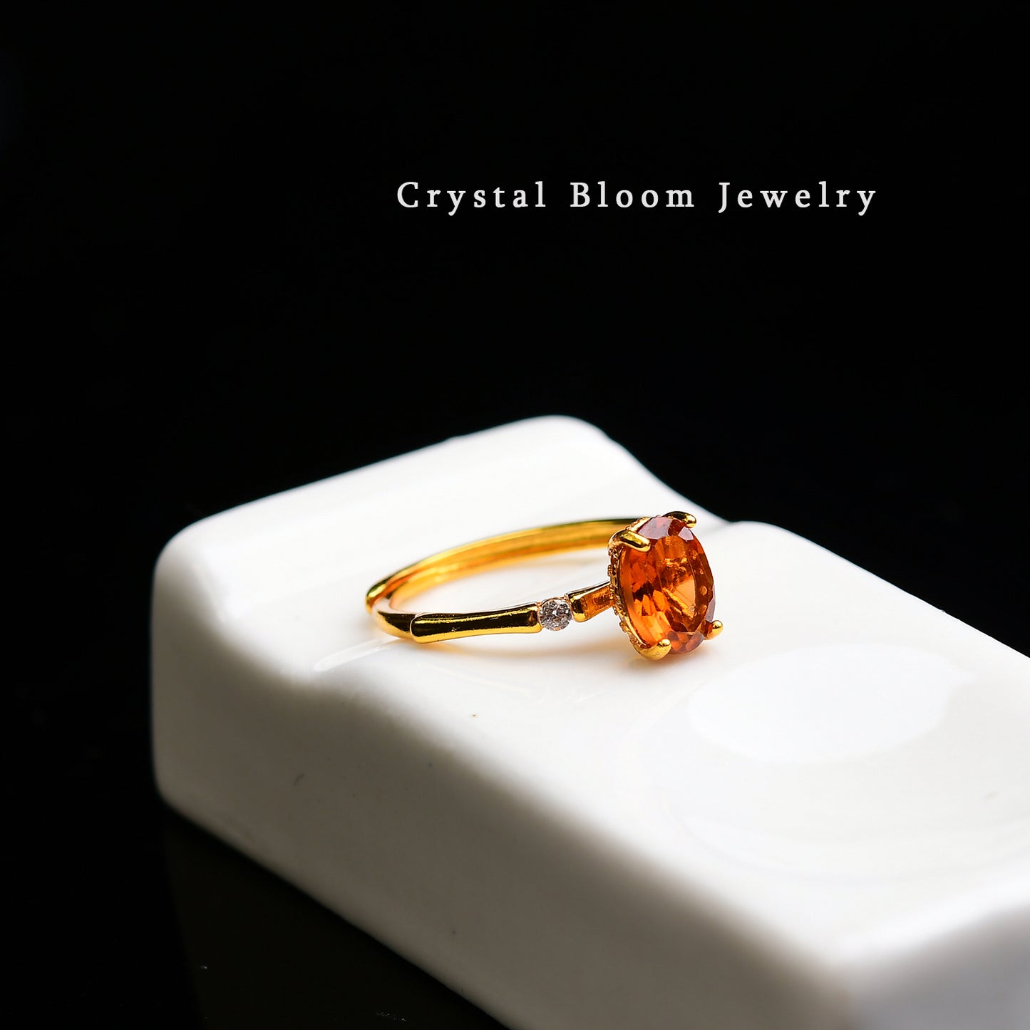 Natural Fanta Garnet Ring