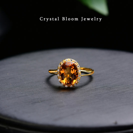 Natural Citrine Ring