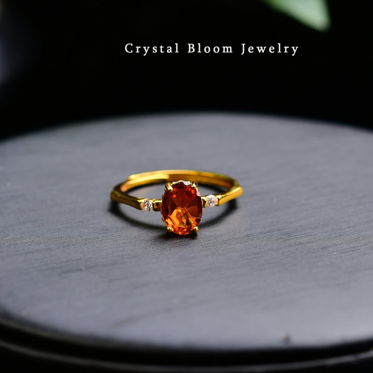 Natural Fanta Garnet Ring