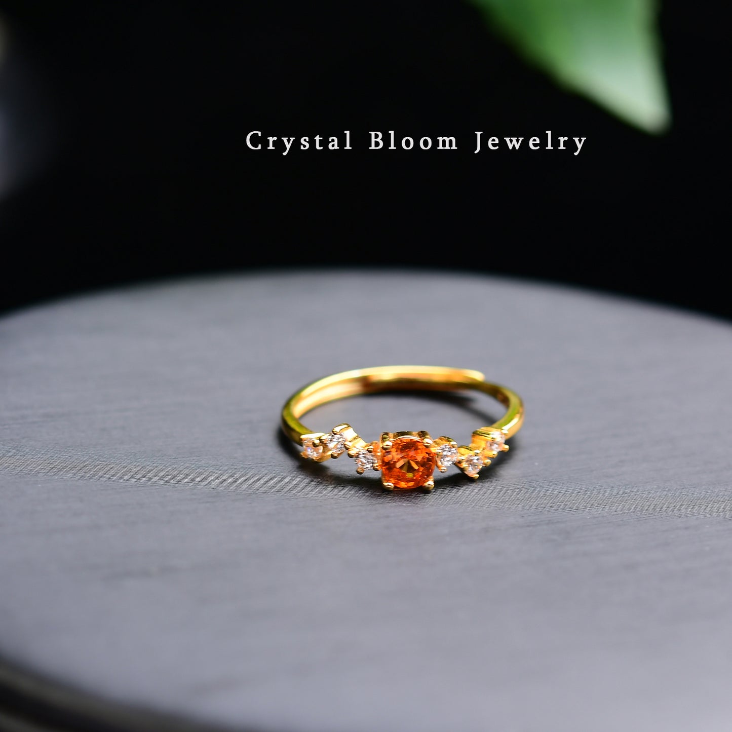 Natural Fanta Garnet Ring