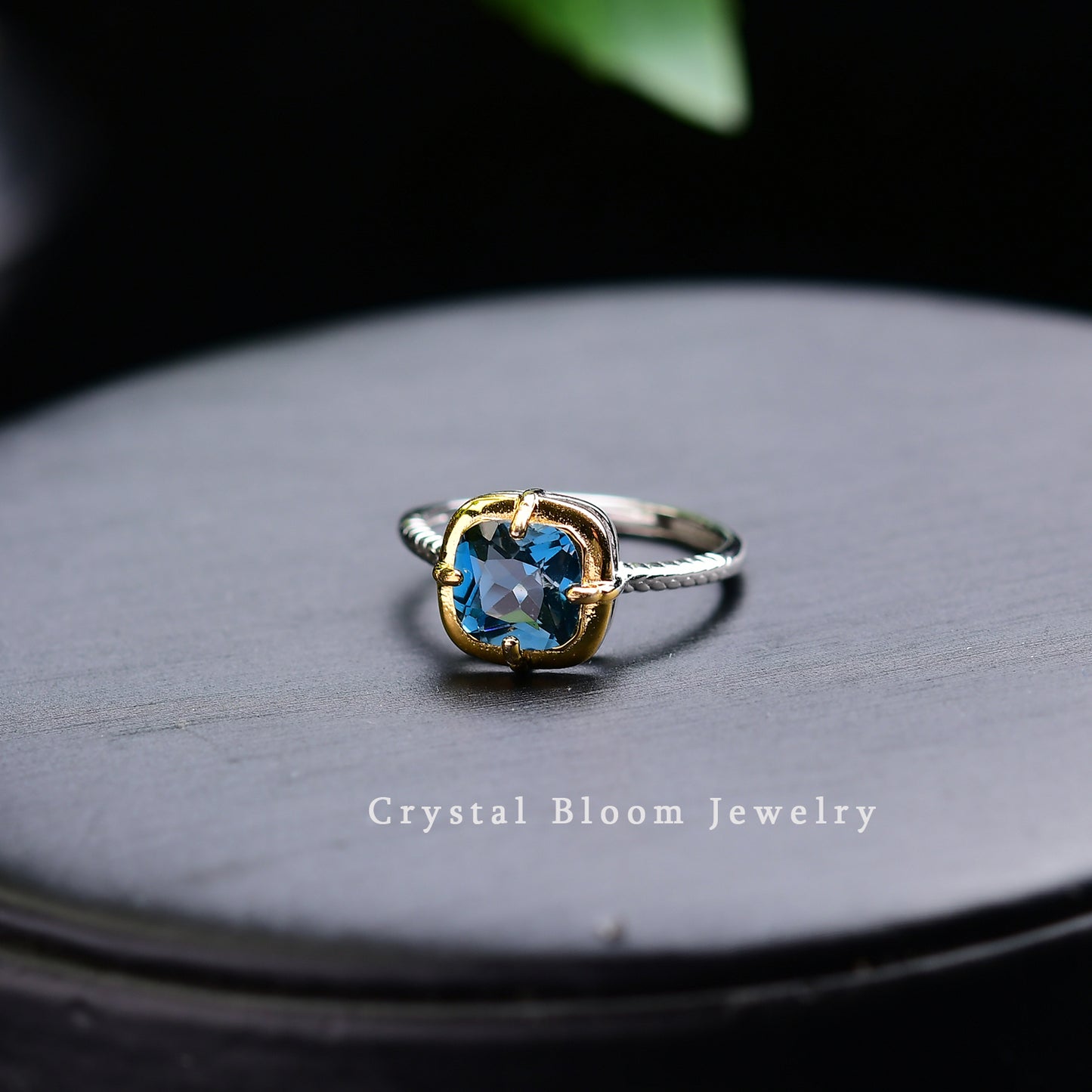 Natural Blue Spinel Ring