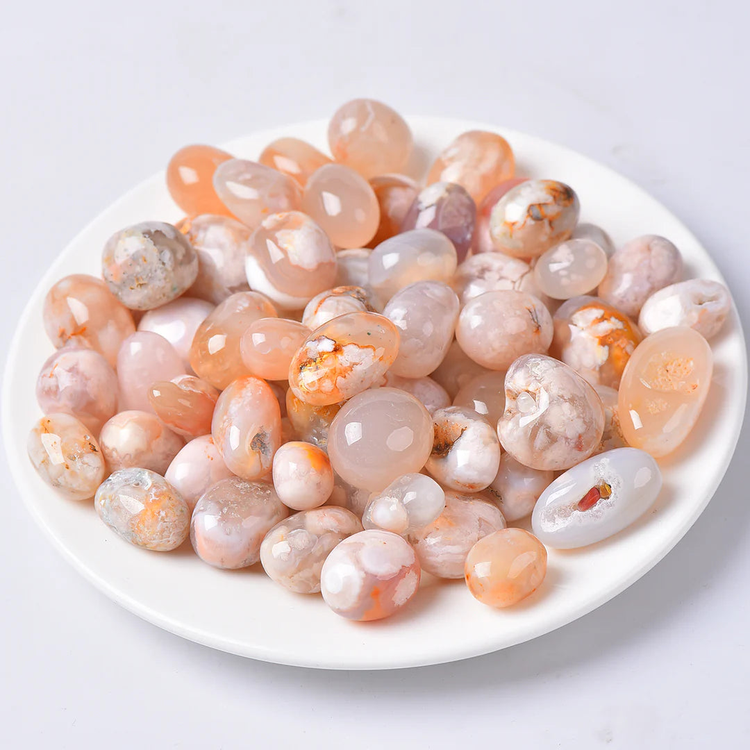 Flower Agate Tumbles
