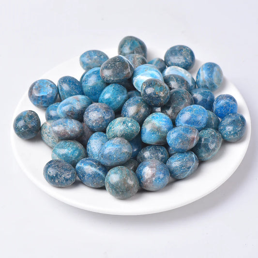 Blue Apatite Tumbles