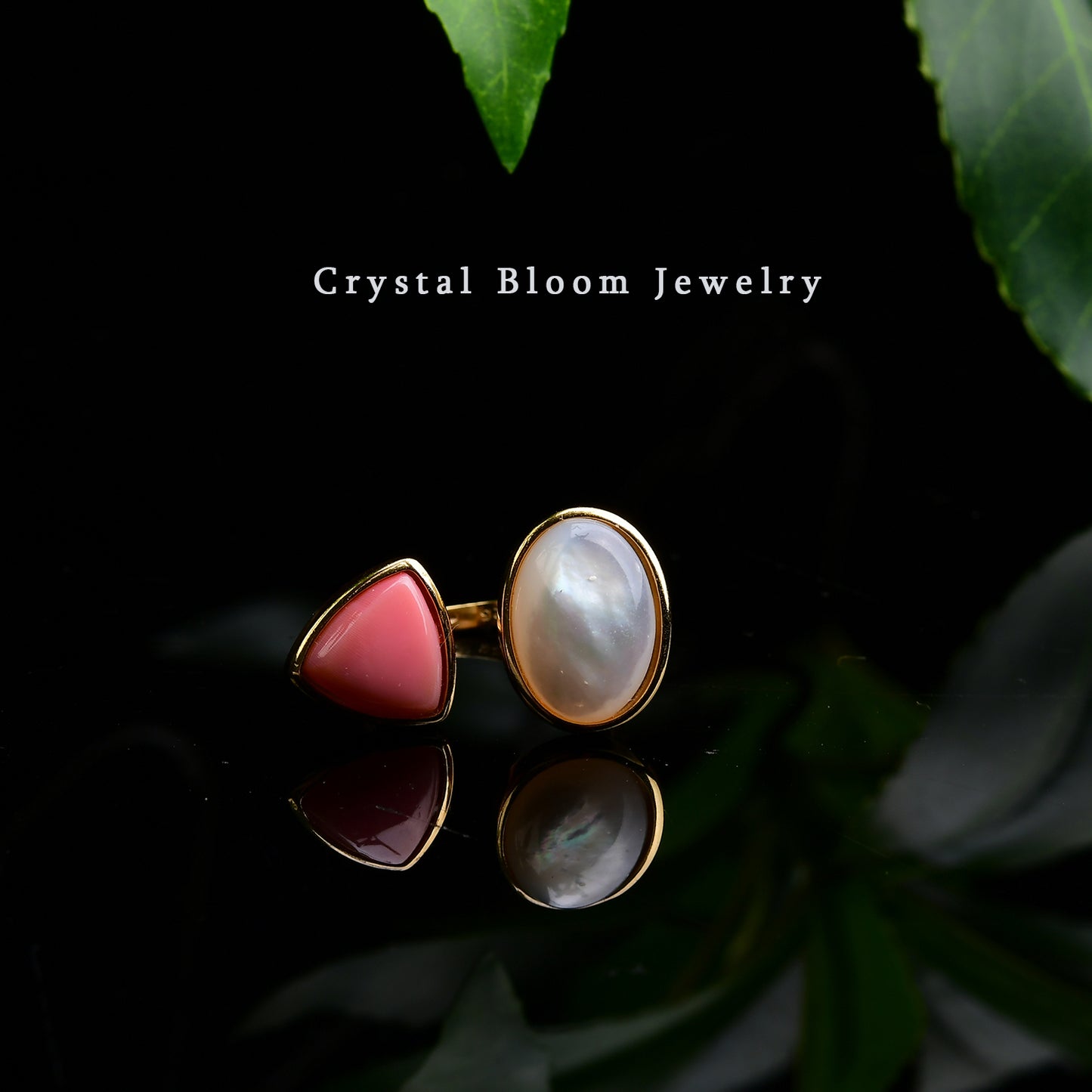 Natural White Mother of Pearl Ring