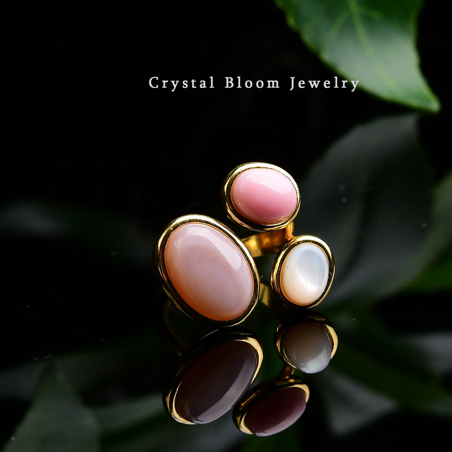 Natural Queen Conch Shell Ring