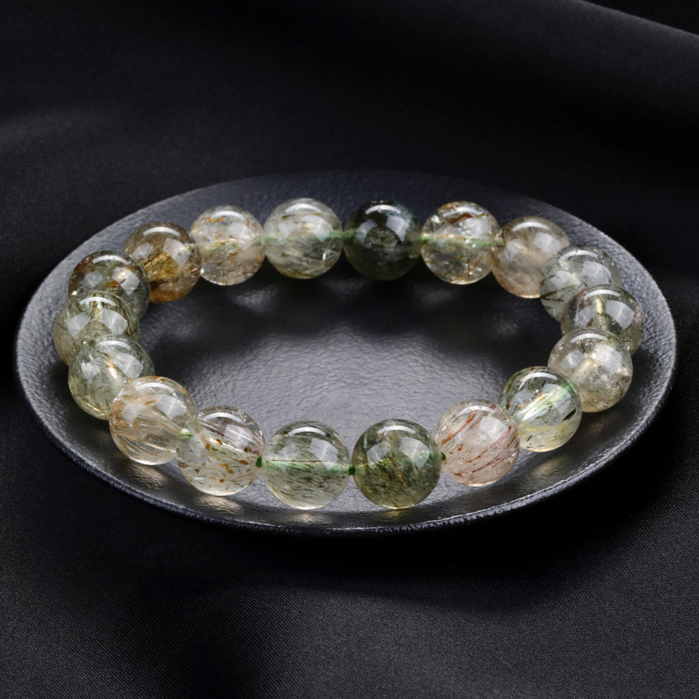 Green Rutilated Quartz Bracelet