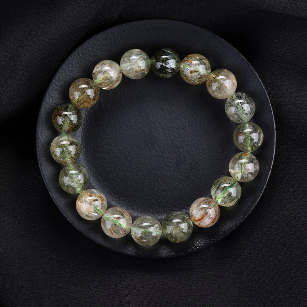 Green Rutilated Quartz Bracelet