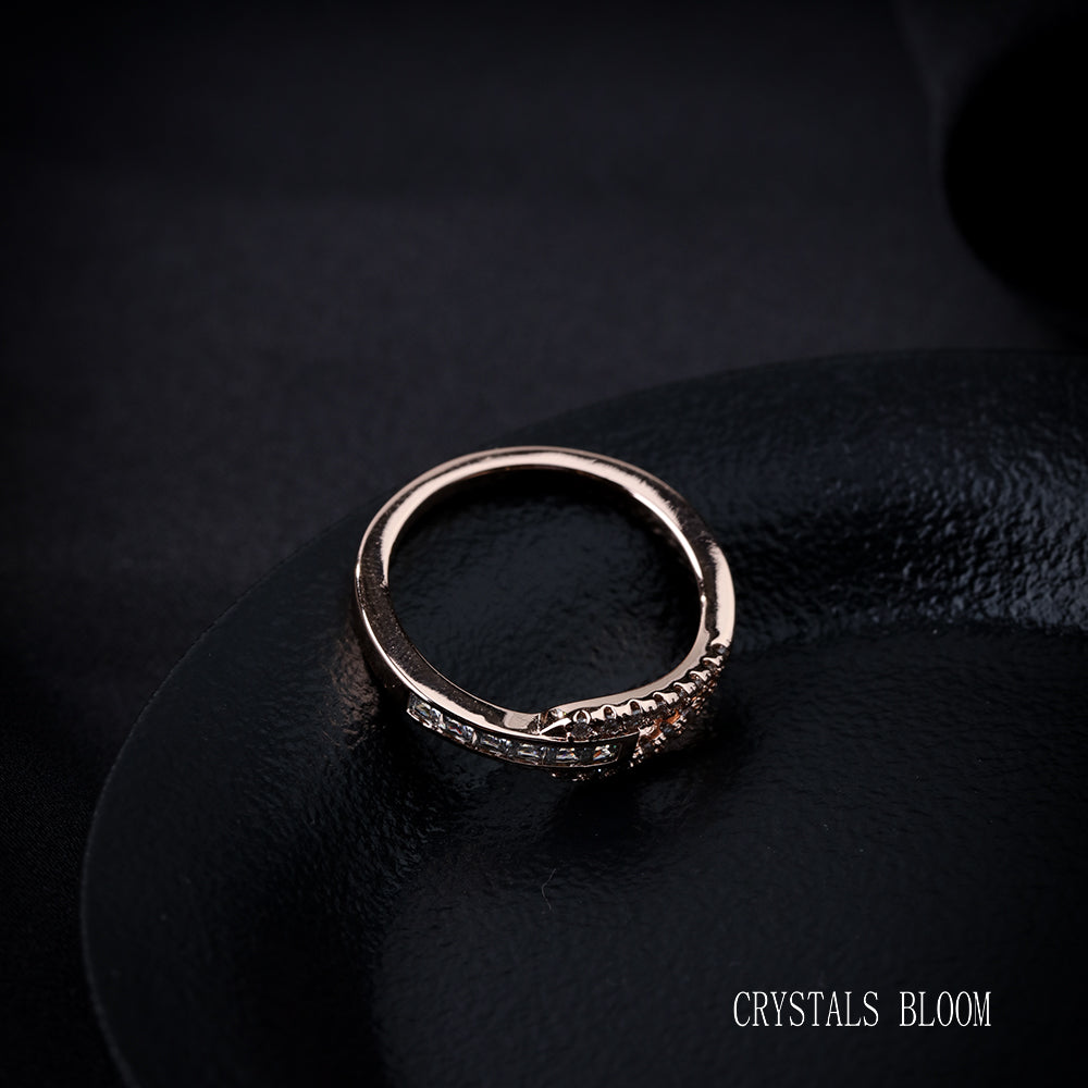 18K Gold-Plated Moissanite Ring