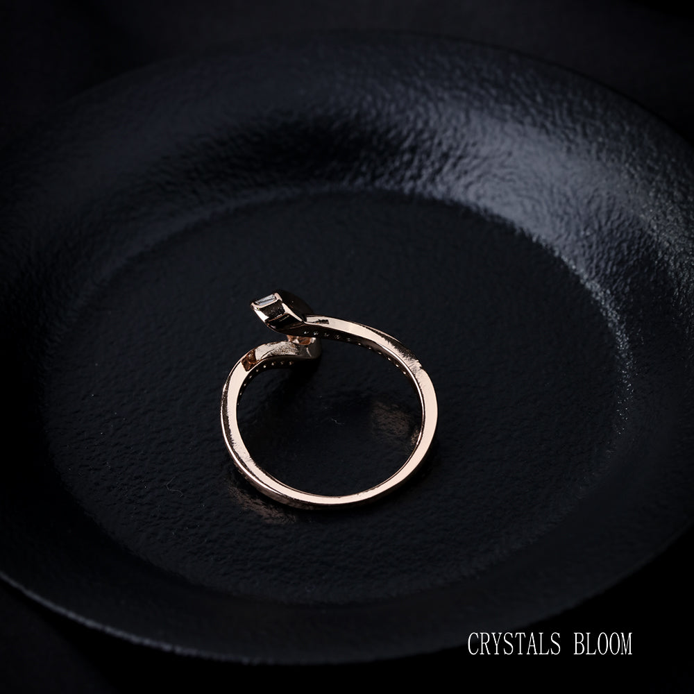 18K Gold-Plated Moissanite Ring