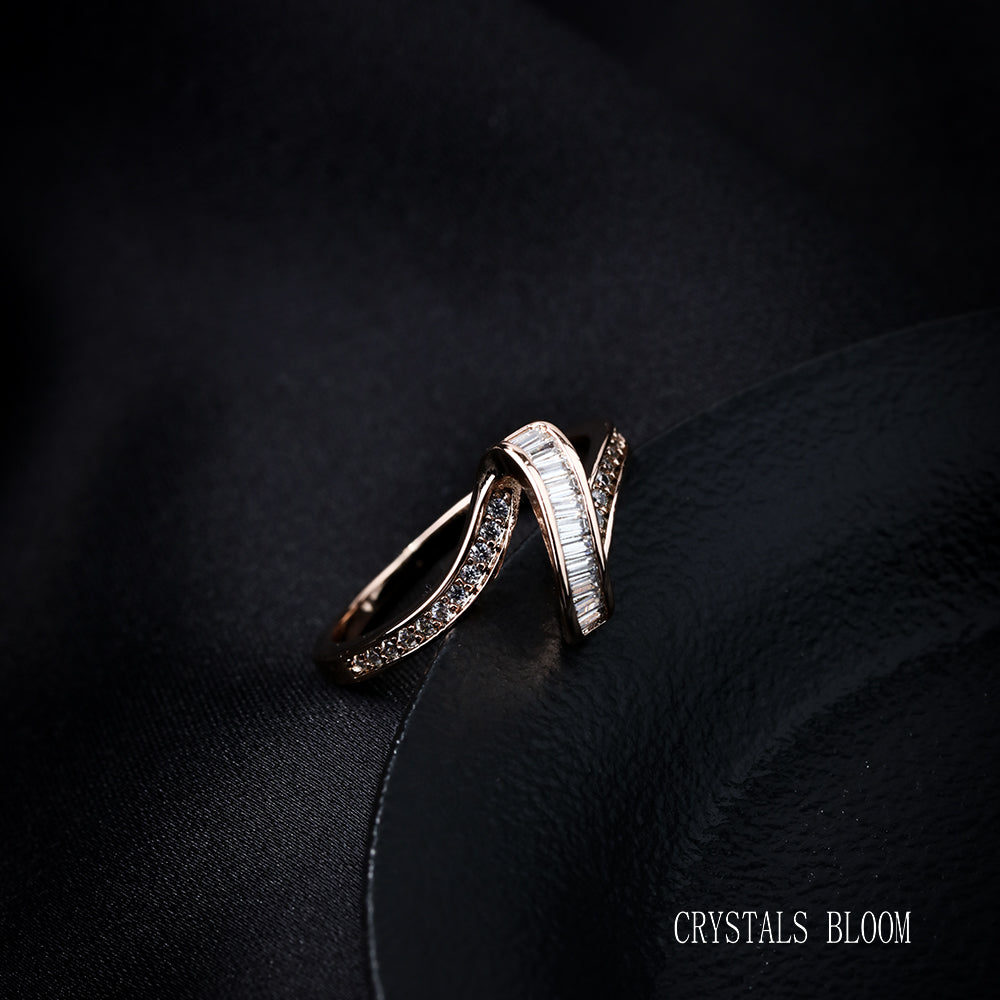 18K Gold-Plated Moissanite Ring