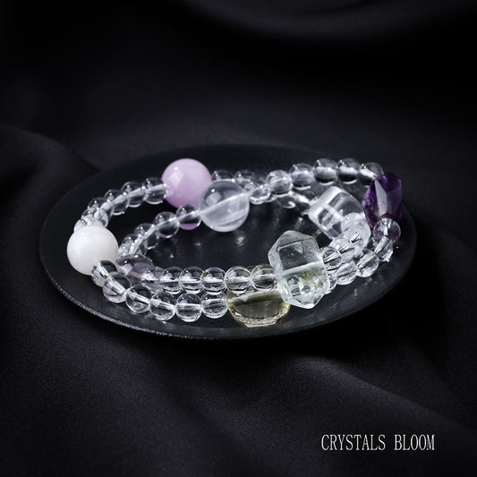 Double-Layer Multi-Crystal Bracelet