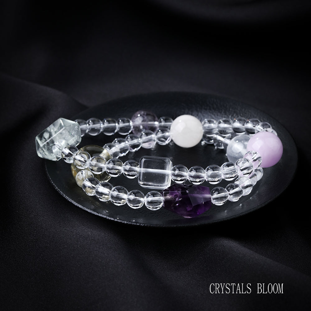 Double-Layer Multi-Crystal Bracelet